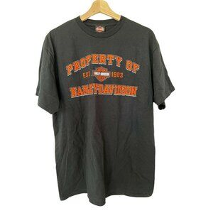 Harley Davidson Black Short Sleeve T Shirt Property of Harley Davidson Men's Lar